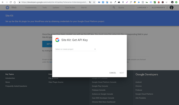 Google Site Kit Plugin für WordPress installieren und einrichten Anleitung von HidenDesign PageSpeed