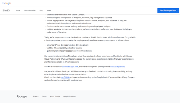 Google Site Kit Plugin downloaden HidenDesign