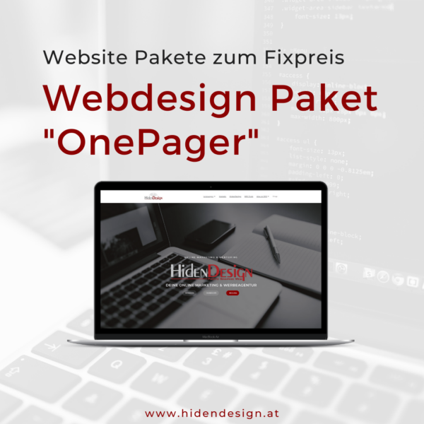 WordPress Webdesign Paket “OnePager”