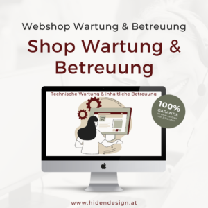 Monatliche Wartung & Betreuung für Website & Onlineshop